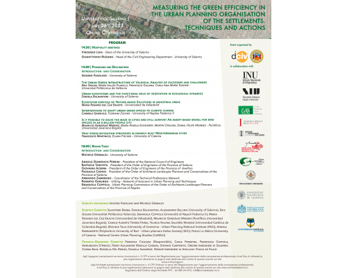 MEASURING THE GREEN EFFICIENCY IN THE URBAN PLANNING ORGANISATION OF THE SETTLEMENTS. TECHNIQUES AND ACTIONS