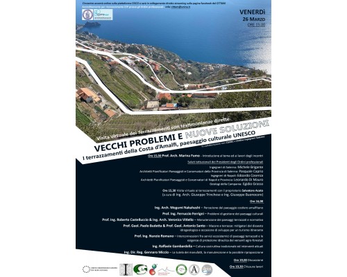 Vecchi problemi e nuove soluzioni. I terrazzamenti della Costa d'Amalfi, paesaggio culturale UNESCO