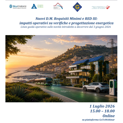 Nuovi D.M. Requisiti Minimi e RED III:  impatti operativi su verifiche e progettazione energetica