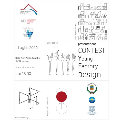 Presentazione Contest "YOUNG FACTORY DESIGN 2026" (8° Ed.) - 1 luglio, ore 18:00