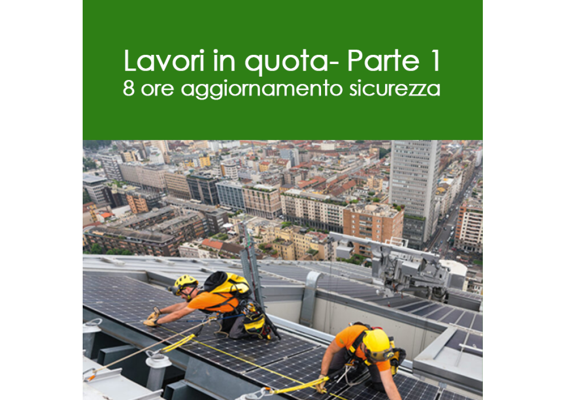 Modulo di 8 ore di aggiornamento  sicurezza