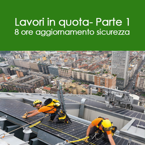 Modulo di 8 ore di aggiornamento  sicurezza