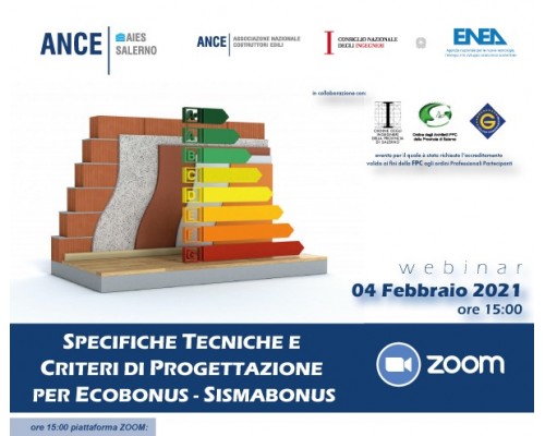 Specifiche tecniche e criteri di progettazione per Ecobonus/Sismabonus