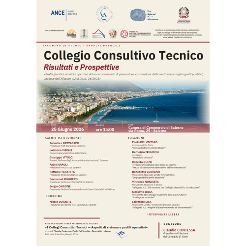 Collegio Consultivo Tecnico.  Risultati e Prospettive