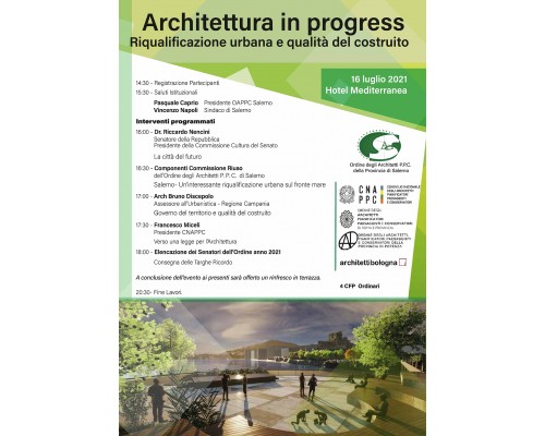 ARCHITETTURA IN PROGRESS. RIQUALIFICAZIONE URBANA E QUALITÀ DEL COSTRUITO