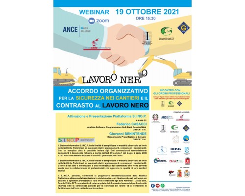  ACCORDO ORGANIZZATIVO PER LA SICUREZZA SUL LAVORO E IL CONTRASTO AL LAVORO NERO