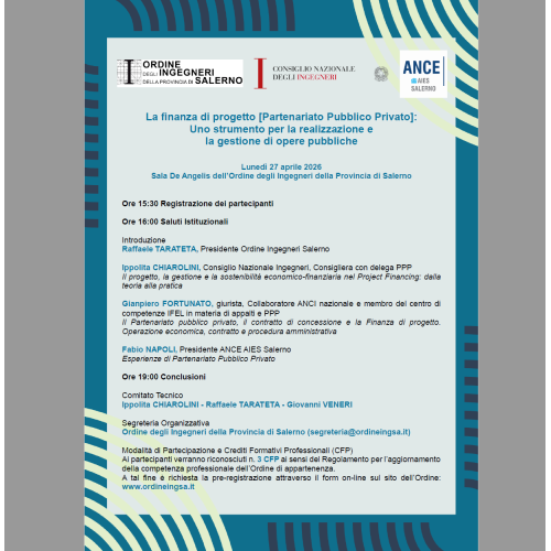 La finanza di progetto [Partenariato Pubblico Privato]: Uno strumento per la realizzazione e la gestione di opere pubbliche
