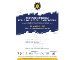 Tavoli “Innovazioni possibili per lo sviluppo delle Aree Interne” (27/03/2026)- 2 CFP per ogni tavolo