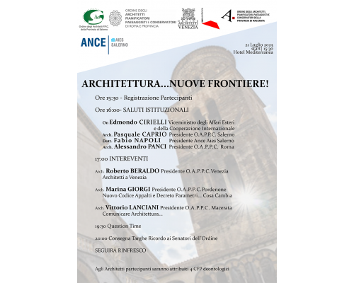 ARCHITETTURA...NUOVE FRONTIERE!